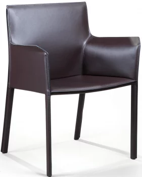 Стул с подлокотниками Barrie 63X52X82 CM коричневый