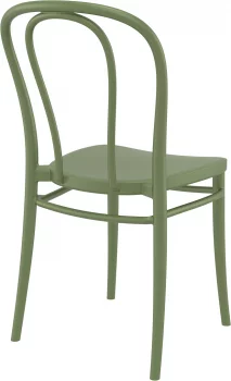 Стул пластиковый Victor 42X55X58 CM зелёный