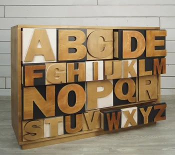 Комод Alphabeto Birch 120X40X85 CM
