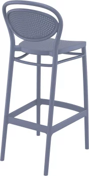 Пластиковый барный стул Marcel Bar 45X52X106 CM серый