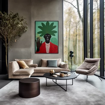 Постер на холсте The Tribe man 75X105 CM
