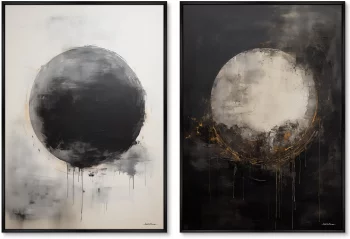 Набор из двух постеров на холсте Weightlessness 75X105 / 75X105 CM