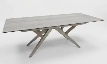 Раскладной обеденный стол COSTA 180 травертин 180X100X76 CM