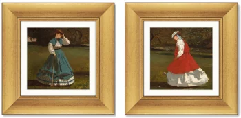 Диптих A Game of Croquet 36X36 / 36X36 CM
