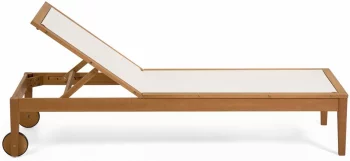 Шезлонг из эвкалипта Caterin 200X70X37-94 CM бежевый