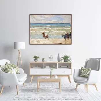 Постер Beach scene Tangier 105X75 CM