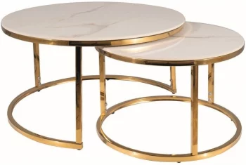 Комплект столиков Portafino 80X80X42 / 60X60X38 CM