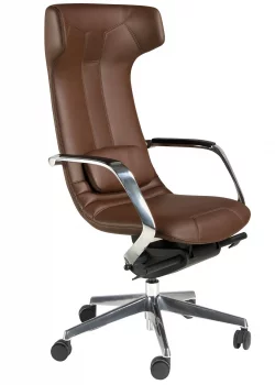 Офисное поворотное кресло из экокожи Roberto 63X66X122 CM