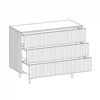 Комод Mikko 102,2X44X78,2 CM