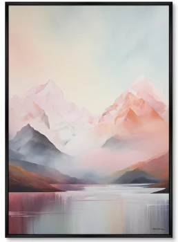 Набор из двух постеров на холсте Pink Mountains 75X105 / 75X105 CM