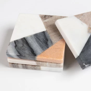 Подставки под бокалы из мрамора Bradney 10X10 CM