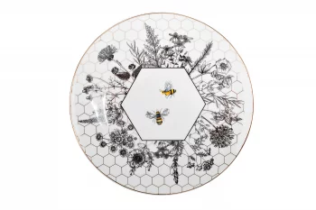 Тарелка закусочная HONEYCOMB пчёлки 19,5 CM