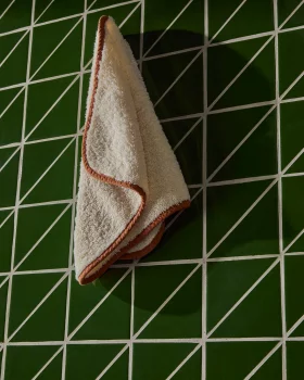 Полотенце из 100% хлопка Sedora с оранжевым контрастным деталем 30X50 CM