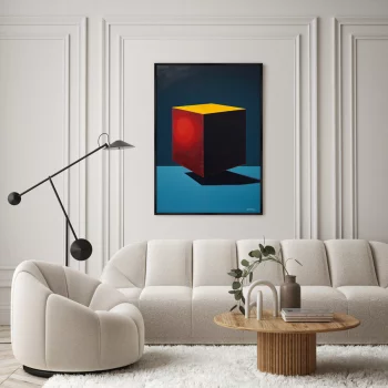 Постер на холсте Cubes in Colors 75X105 CM