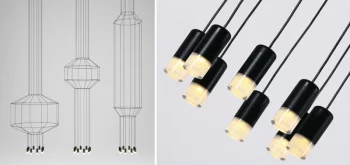 Каскадная люстра Vibia Wireflow