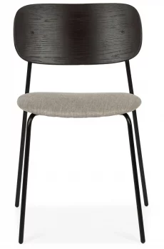Обеденный стул из стали и шпона дуба Niceo 52X51X81 CM