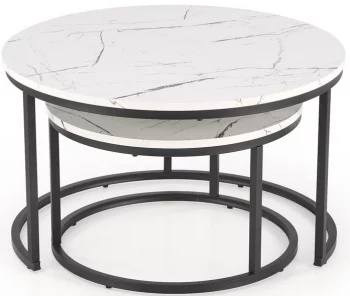 Комплект из двух столиков Java 79X79X47 / 59X59X37 CM