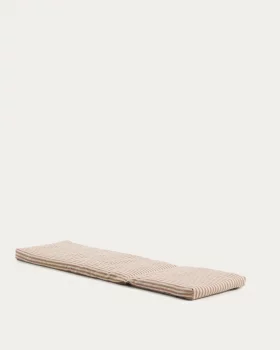Бежевый полосатый матрас для шезлонга Dirome из 100% PET 50X175 CM