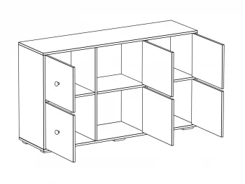 Тумба Play 132X37X76 CM