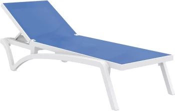 Шезлонг-лежак Pacific 193X68X35 CM голубой