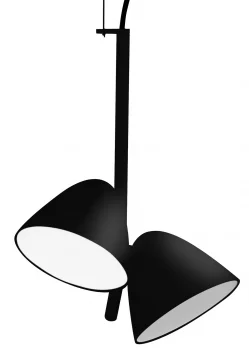 Светильник Flash LED 2L 22X22X30 CM чёрный