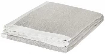 Плед Herringbone Silk Throw 125X175 CM Grey малберри шелк