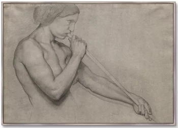 Постер Angel Blowing a Trumpet 105X75 CM