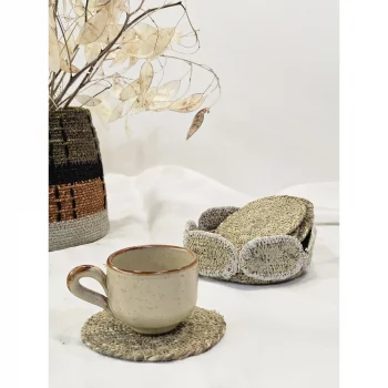 Набор подставок под чашки в коробе Nature 12X4 CM