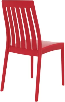 Стул пластиковый Soho 45X55X89 CM красного цвета