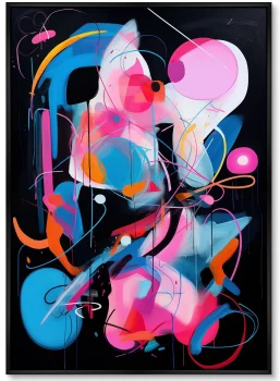 Набор из двух постеров на холсте The City Night Colors 75X105 / 75X105 CM