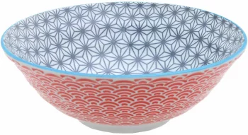 Чаша Star/Wave Grey/Red 21X8 CM