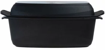 Жаровня глубокая с крышкой-гриль Gigant Newline Induction 38X22X12 / 39X22X6 CM