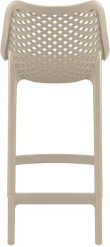 Стул пластиковый полубарный Air 44X51X95 CM бежевый
