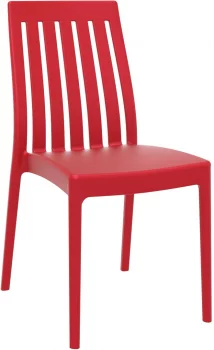 Стул пластиковый Soho 45X55X89 CM красного цвета