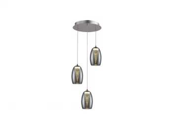 Подвесной светильник Nebula 3L LED хром 32X85 CM