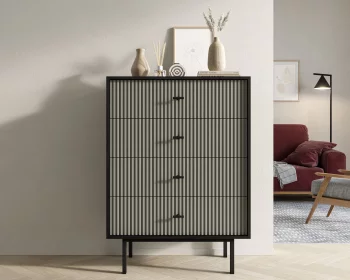 Вертикальный комод с четырьмя ящиками Эмерсон 80X45X110 CM