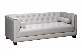 Диван трехместный Sanremo светло-серый велюр Colt030 201X86X74 CM