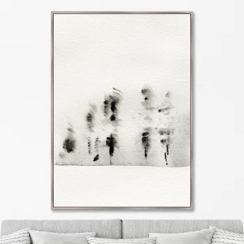 Постер на холсте Trees in the snow 75X105 / 75X105 CM