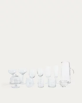 Миска Sileia из прозрачного переработанного стекла 10X10X6 CM