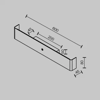 Настенный светильник Bracket 60X8X5 CM