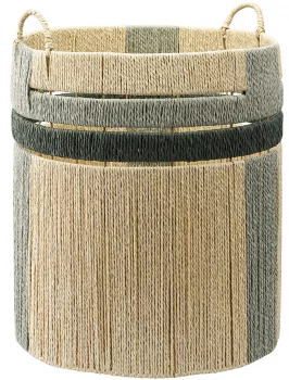 Корзина плетеная Bongo Sage Ethnic 36X36X47 CM