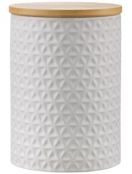 Банка для хранения керамическая Farah 900 ml белая