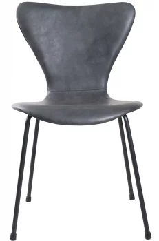 Стул Seven Leather 47X52X80 CM серый