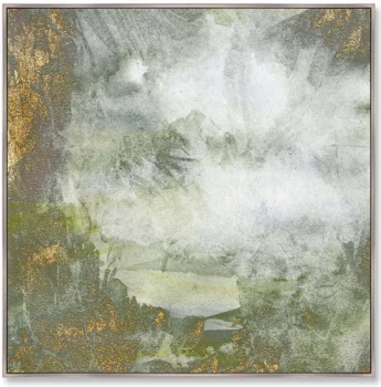 Репродукция на холсте Lake deep in the jungle 105X105 CM