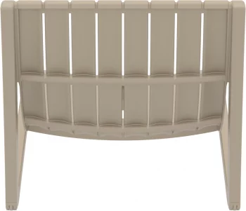 Шезлонг пластиковый Slim 180X72X70 CM бежевый