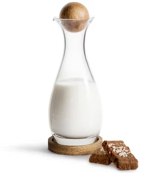 Молочник на дубовой подставке Nature 300 ml