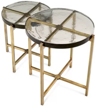 Комплект из двух столиков Haymann 50X50X50 / 57X57X61 CM