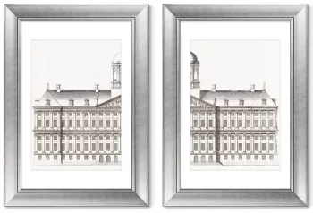 Диптих The City Hall in Amsterdam 51X71 / 51X71 CM