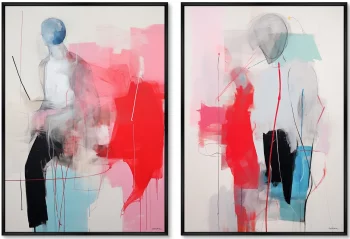 Набор из двух постеров на холсте Solitario 75X105 / 75X105 CM