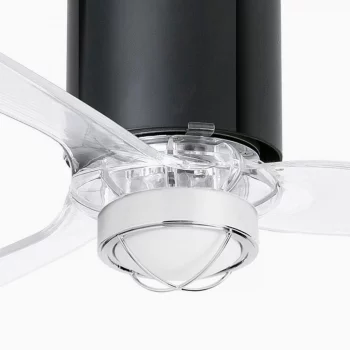 Потолочный вентилятор с подсветкой Mini Tube Fan LED черный/прозрачный 128 CM